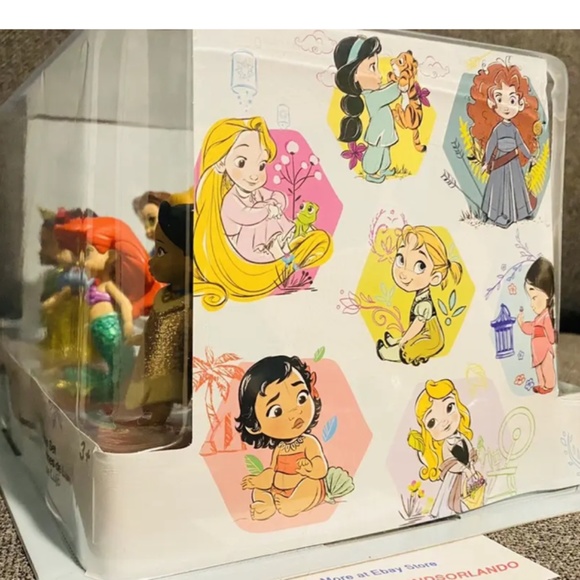 NEW Disney Parks Animators Littles Princess Figures Princess Playset Toy Set - Picture 7 of 7